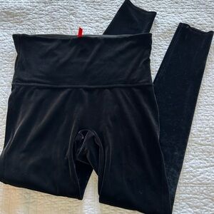 SPANX Velvet Black Leggings